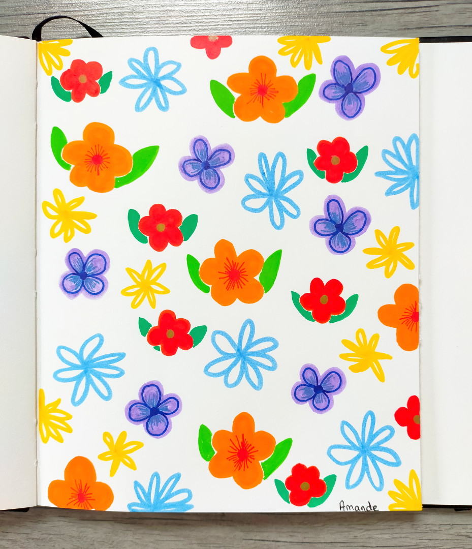 Art Journal – Fleurs&nbsp;#5